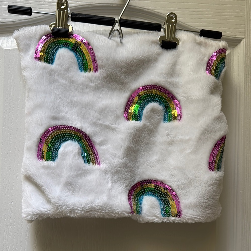 Sequin Rainbow back warmer